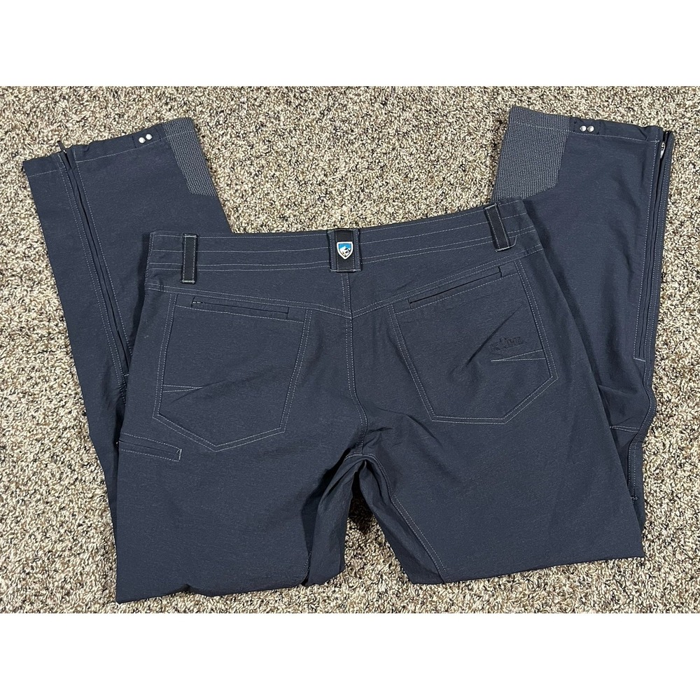 Kuhl Klash Men's Soft Shell Black Gray Water Resistant Hiking Pants Sz 36x32 - Picture 12 of 12